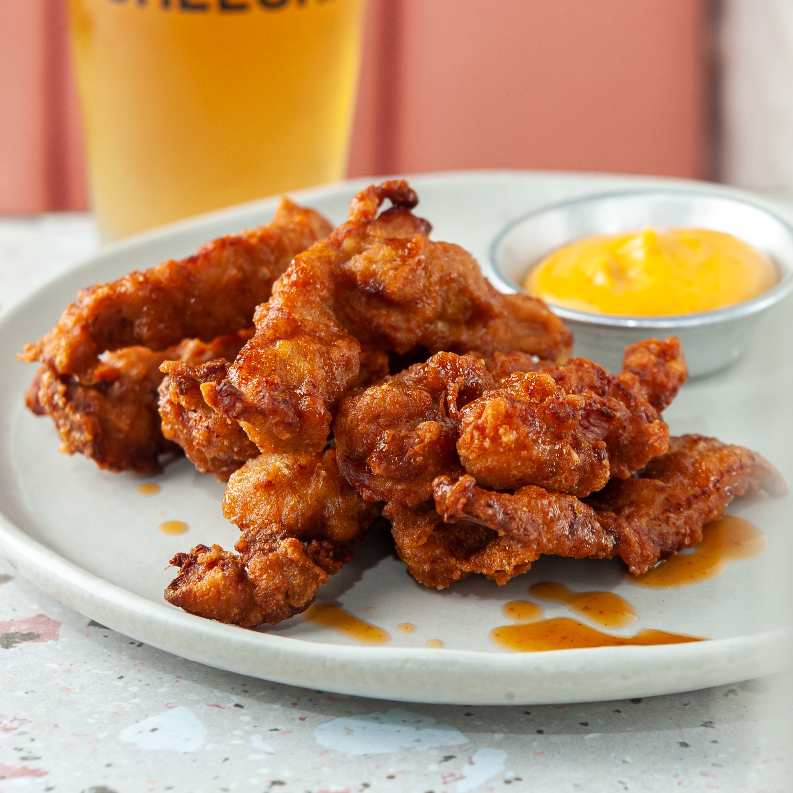 Frango Caramelado com Sriracha