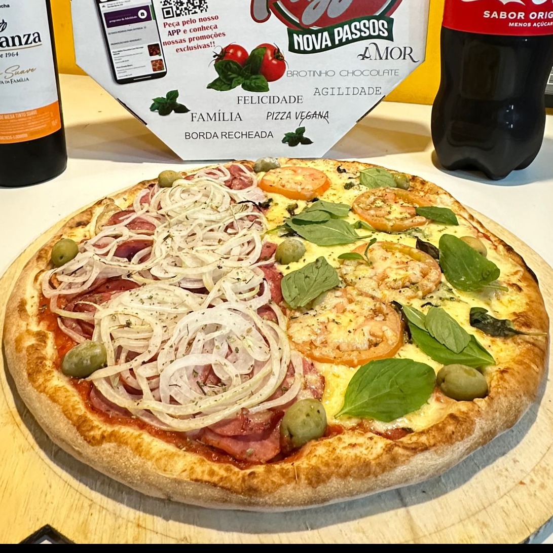 Pizza Grande 1/2 Calabresa 1/2 Marguerita