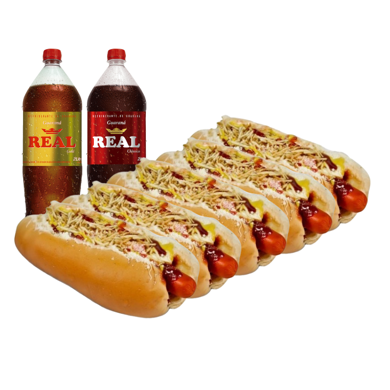 Combo 6 - (5 Kikão simples + Guarana real 2L)