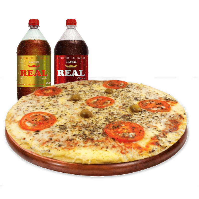 Combo 8 - (1 Pizza Gigante Tradicional + Guaraná Real 2L)