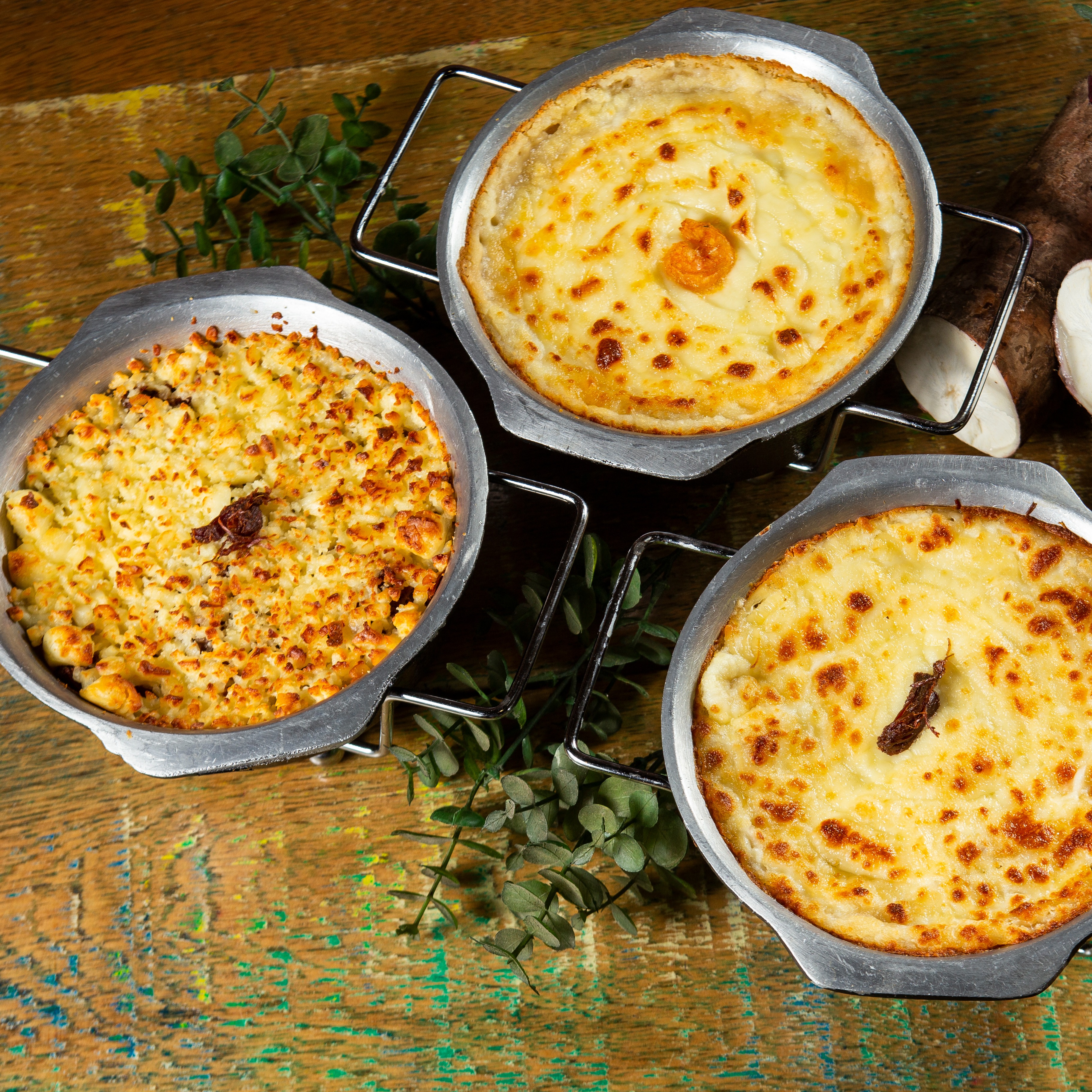 Macaxeira de Camarão com Mussarela 