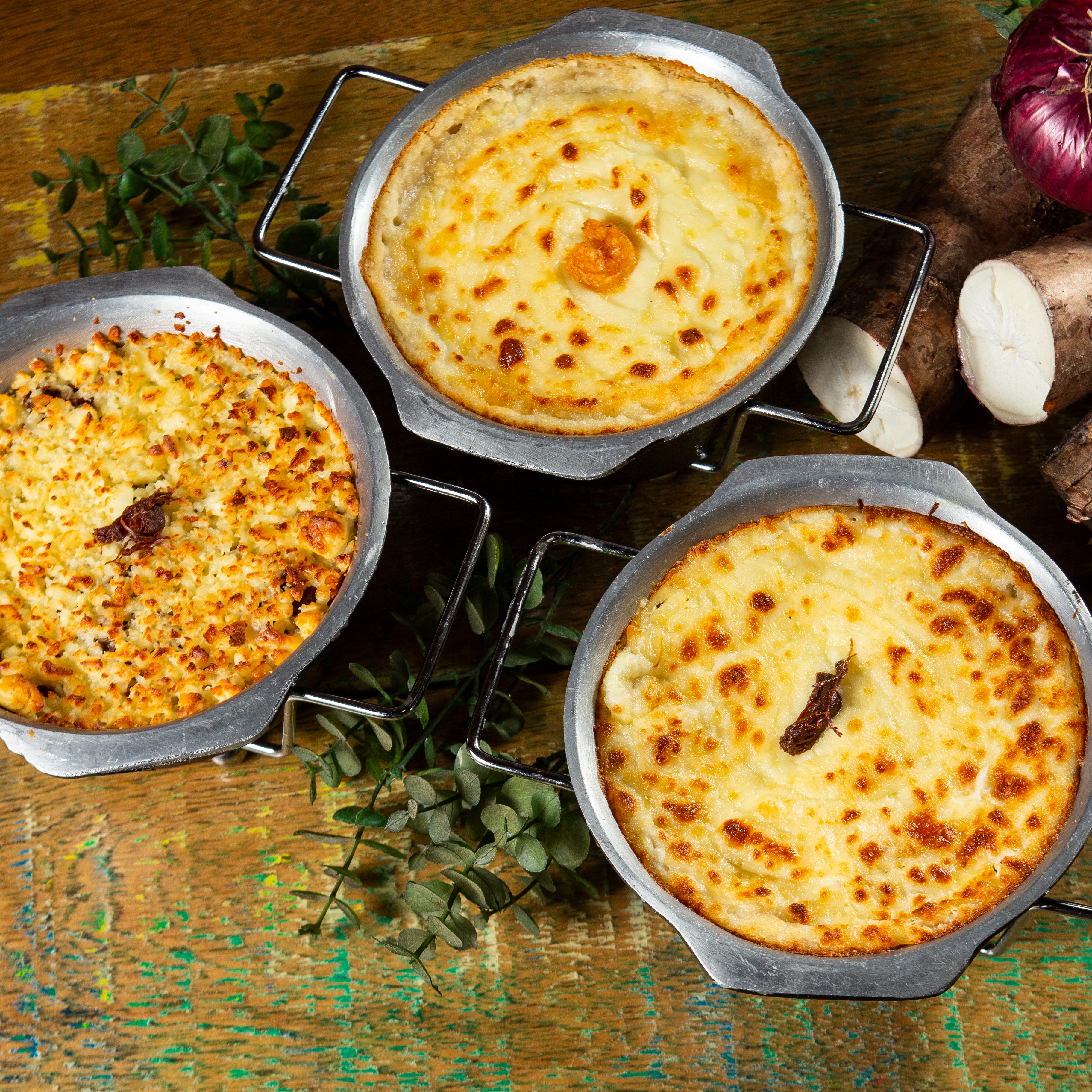 Macaxeira de Frango com Requeijão 