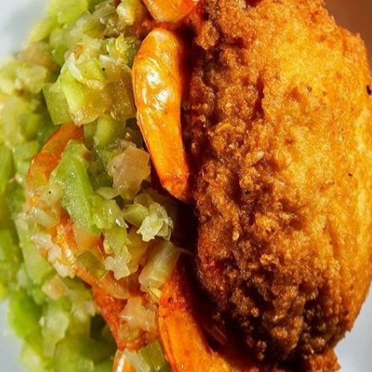 Mini Acarajé Completo com Camarão sem Casca 