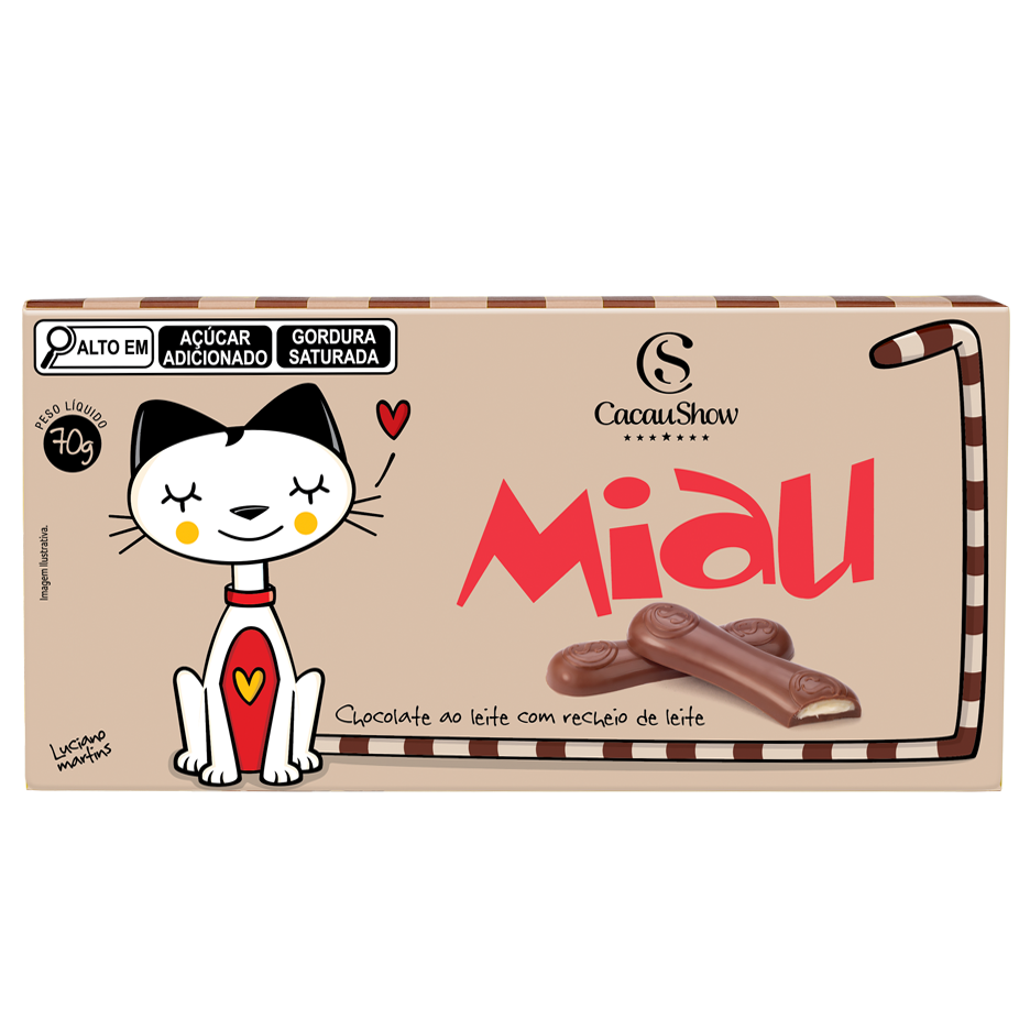 caixa de Miau Recheado 70g