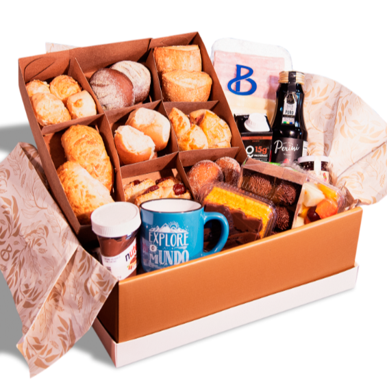 Cesta de Café da Manhã Sabor e Afeto