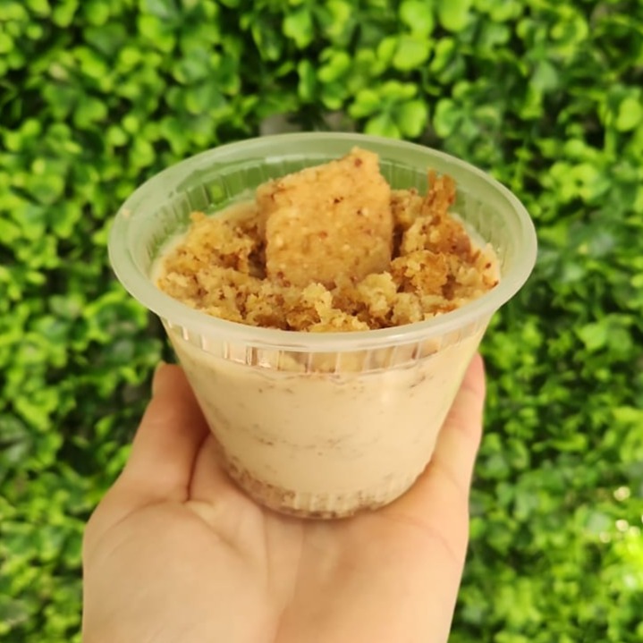 Bolo de Pote Lowcarb de Paçoquinha