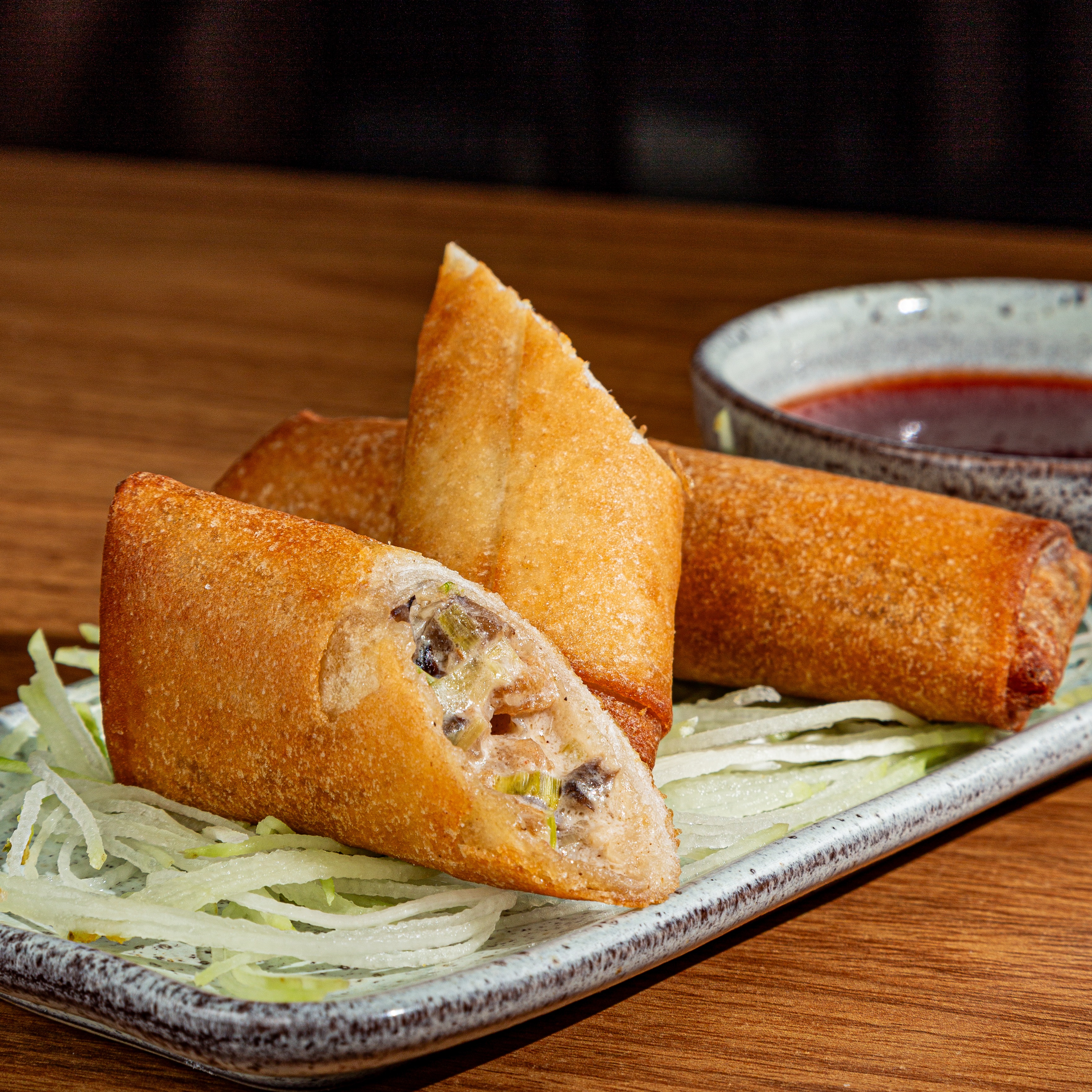 Harumaki (rolinho primavera) de camarão (02 Un)