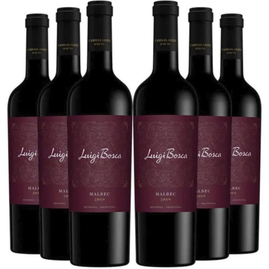 Box Luigi Bosca Malbec 6 Garrafas