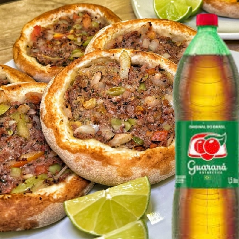 Promoção 20 Esfihas de Carne + Refrigerante 1,5 Litros Grátis