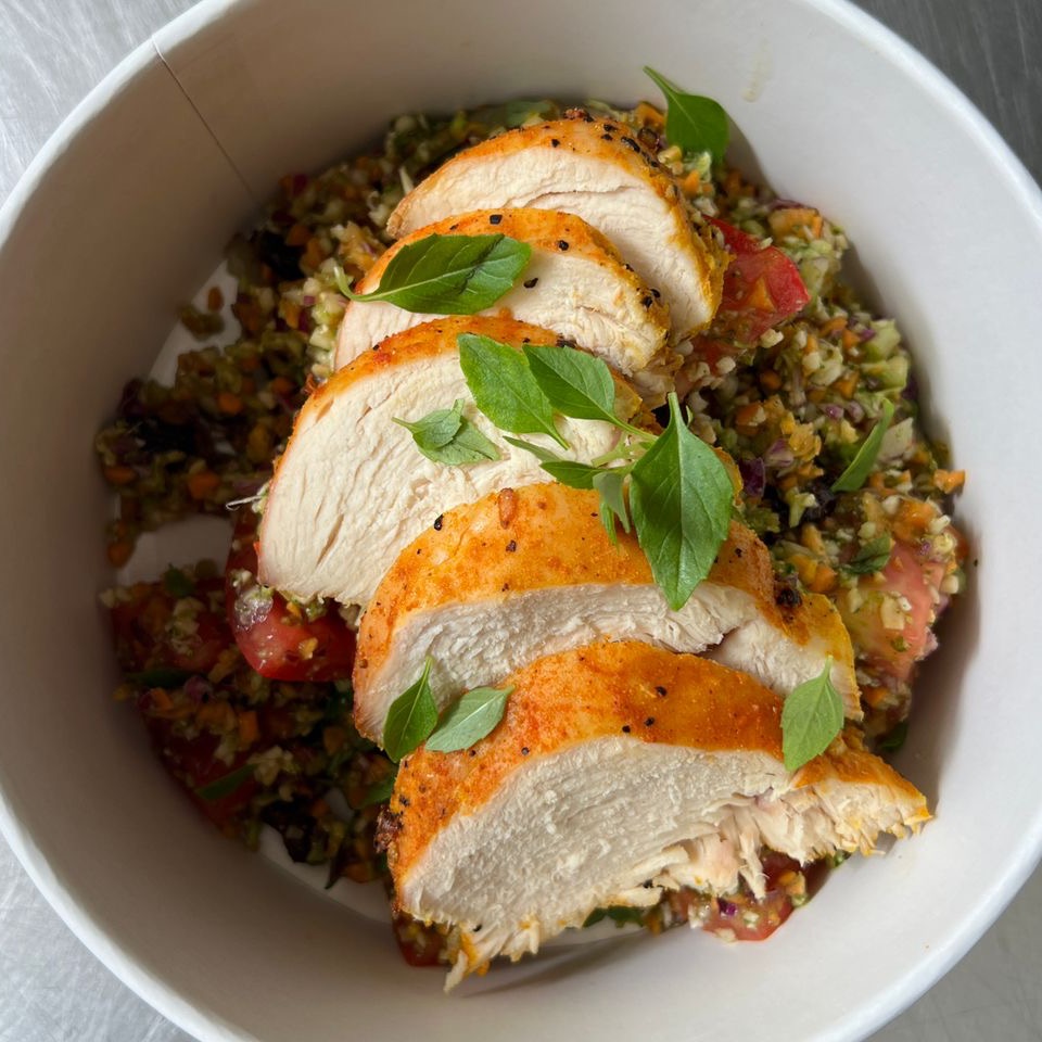 NEW Salada de Couscous de legumes com queijo de cabra 