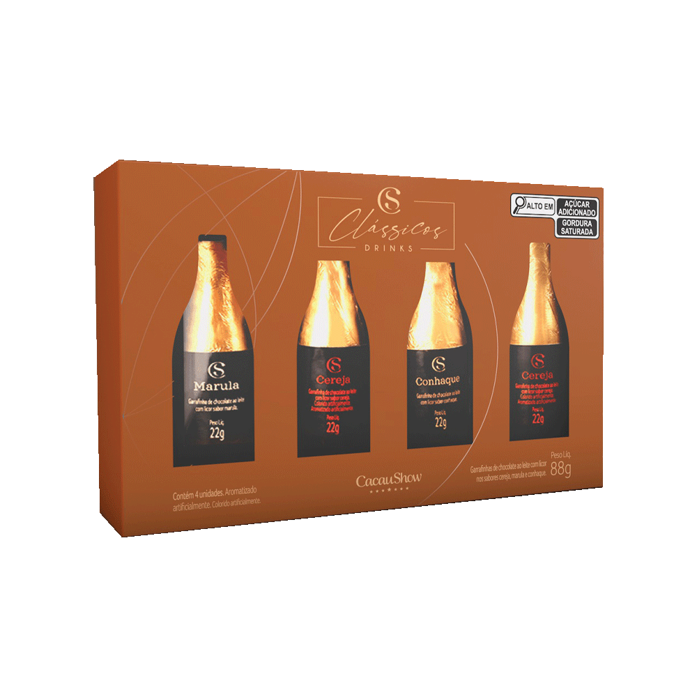 CAIXA CLÁSSICOS GARRAFINHAS 88G