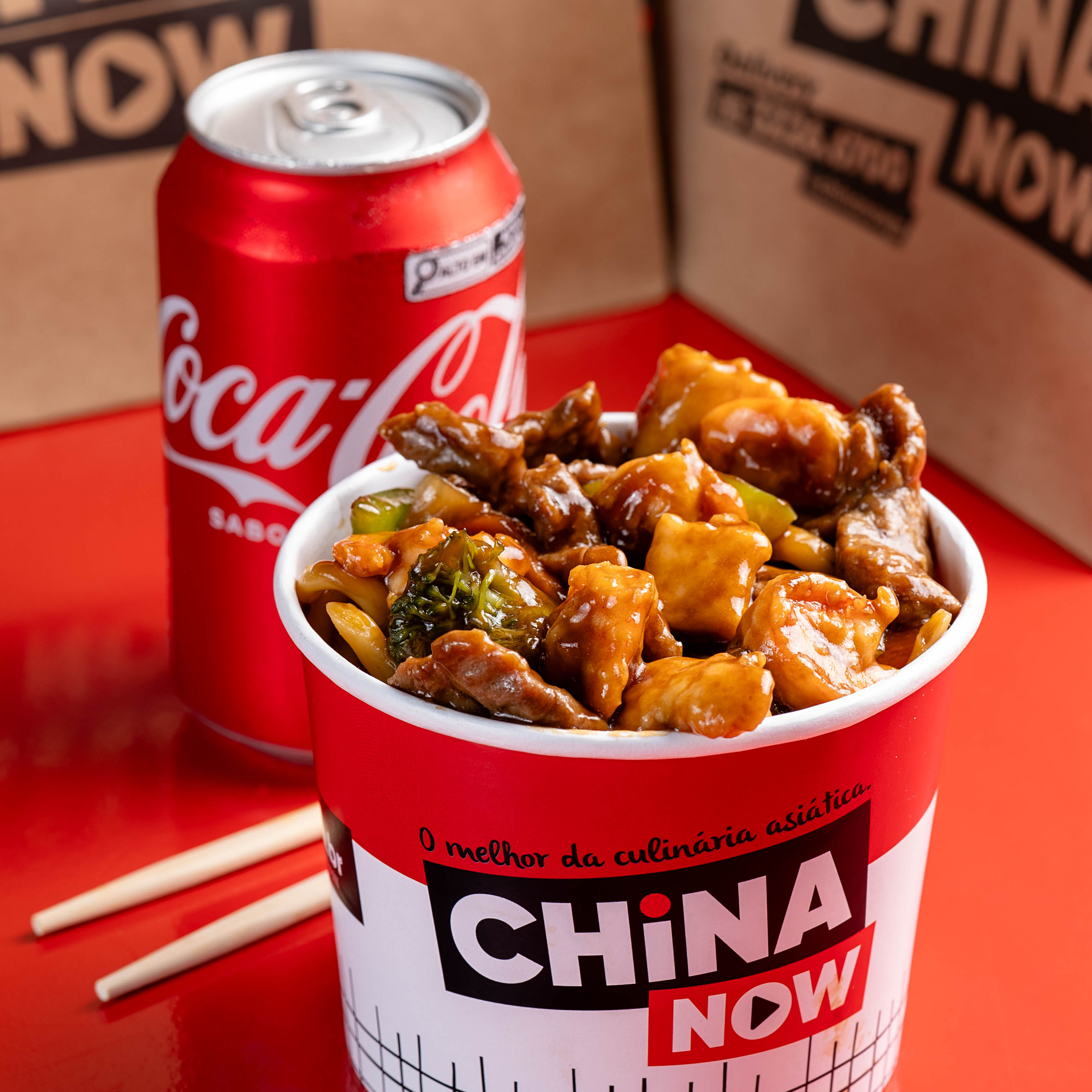 3024 - Combo Macarrão Chop Suey Com Camarão Individual