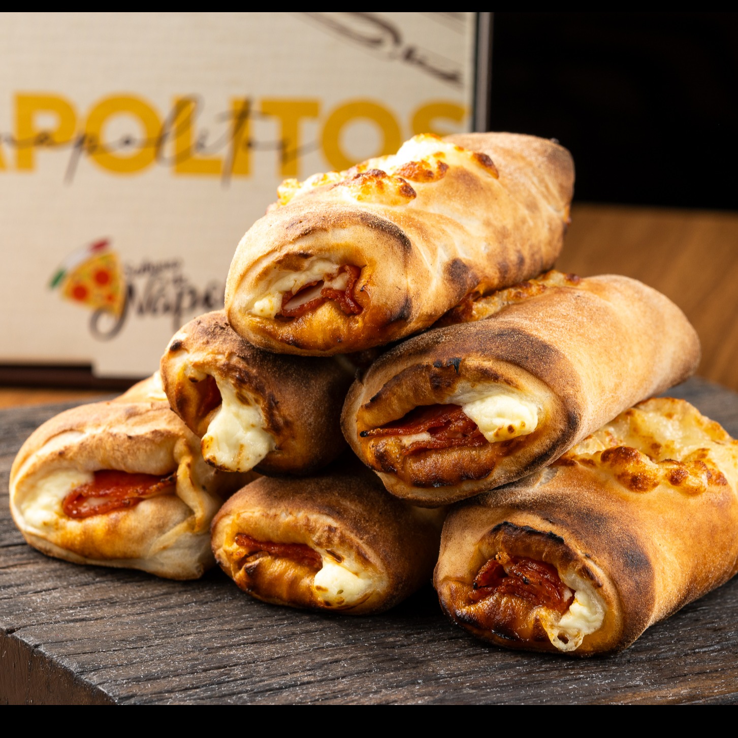 Napolitos de Pepperoni com creamchesse