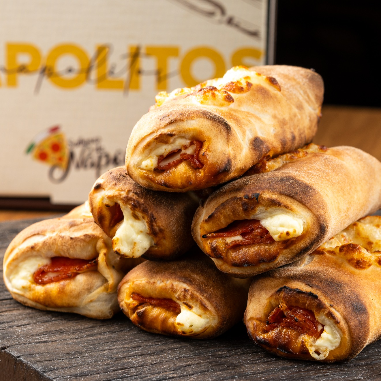 Napolitos de pepperoni com creamchesse