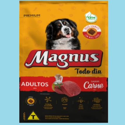 Magnus Premium Todo Dia Cães Adultos Sabor Carne 10,1KG