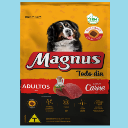 Magnus Premium Todo Dia Cães Adultos Sabor Carne 3KG