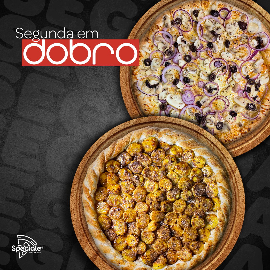 2ª em dobro - 2 pizzas de 25 cm - % OFF