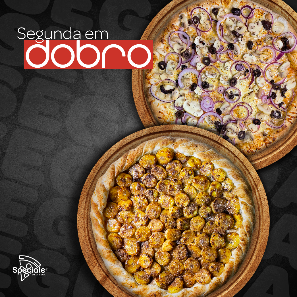 2ª em dobro - 2 pizzas de 30 cm - % OFF