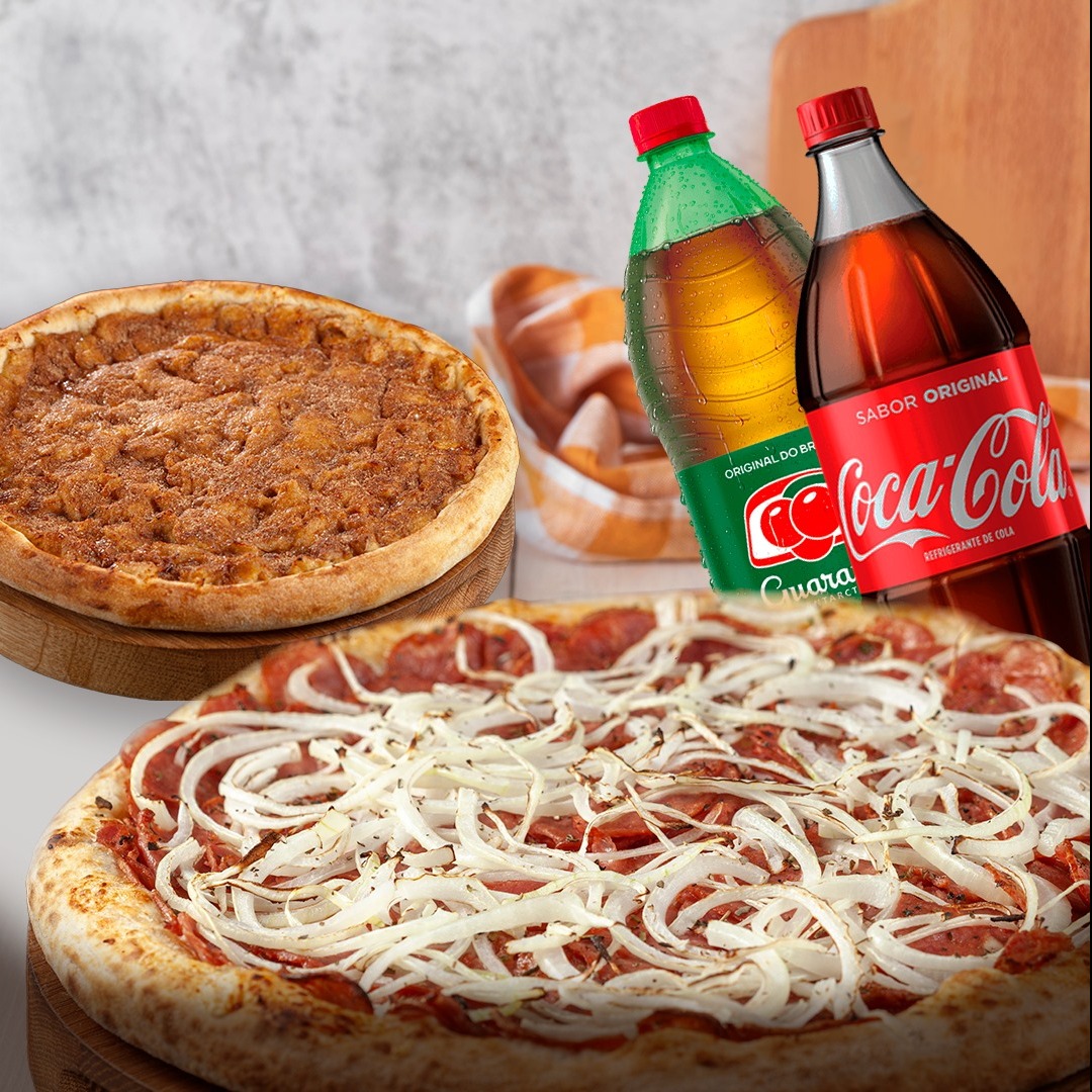 Combo - Calabresa 40cm + 20cm doce + 1,5l Refri