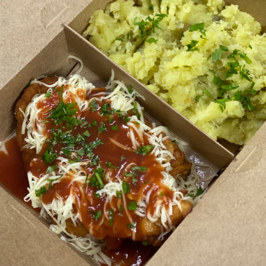 PFzinho Frango á parmegiana