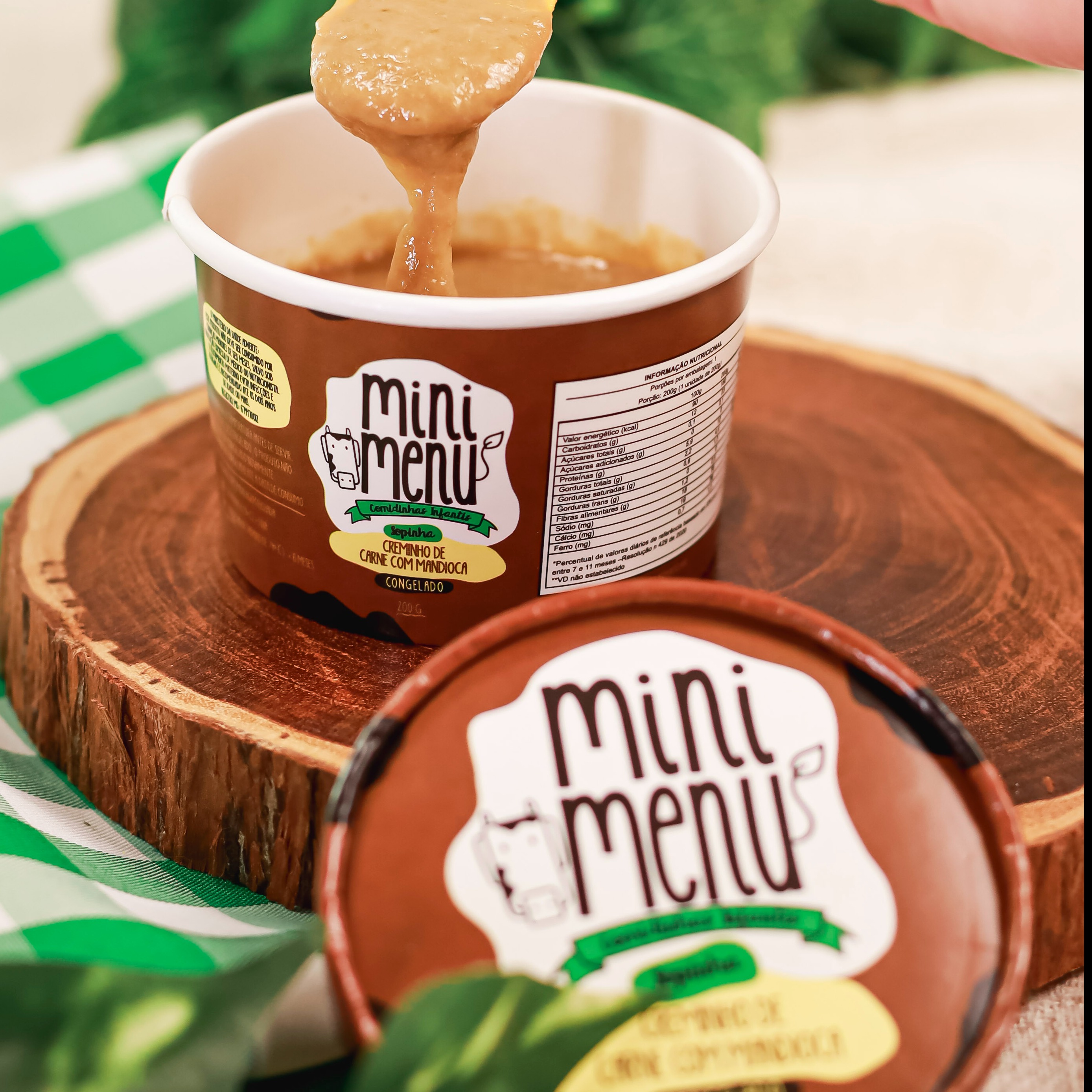 Creminho de carne com macaxeira