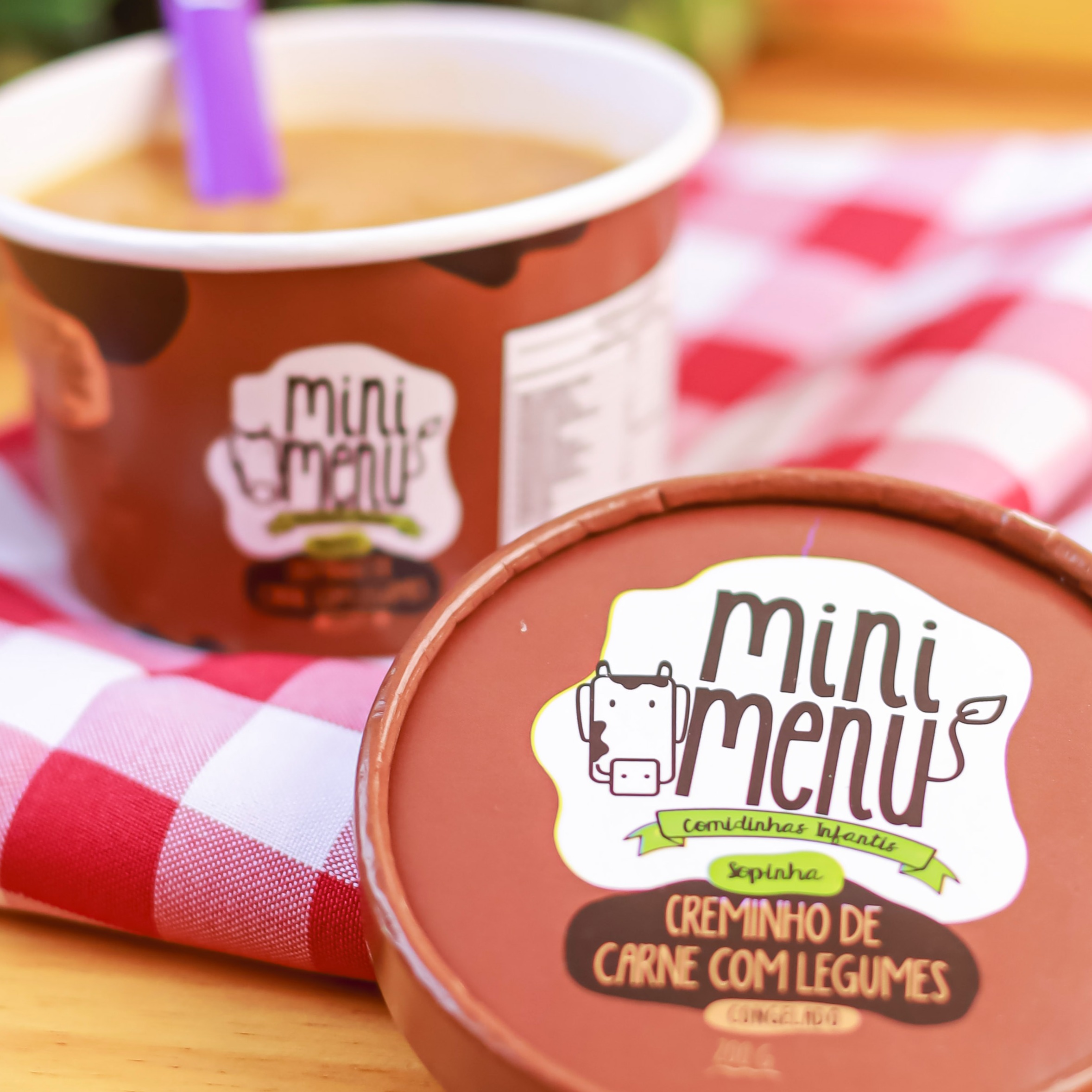 Creminho de carne com legumes 