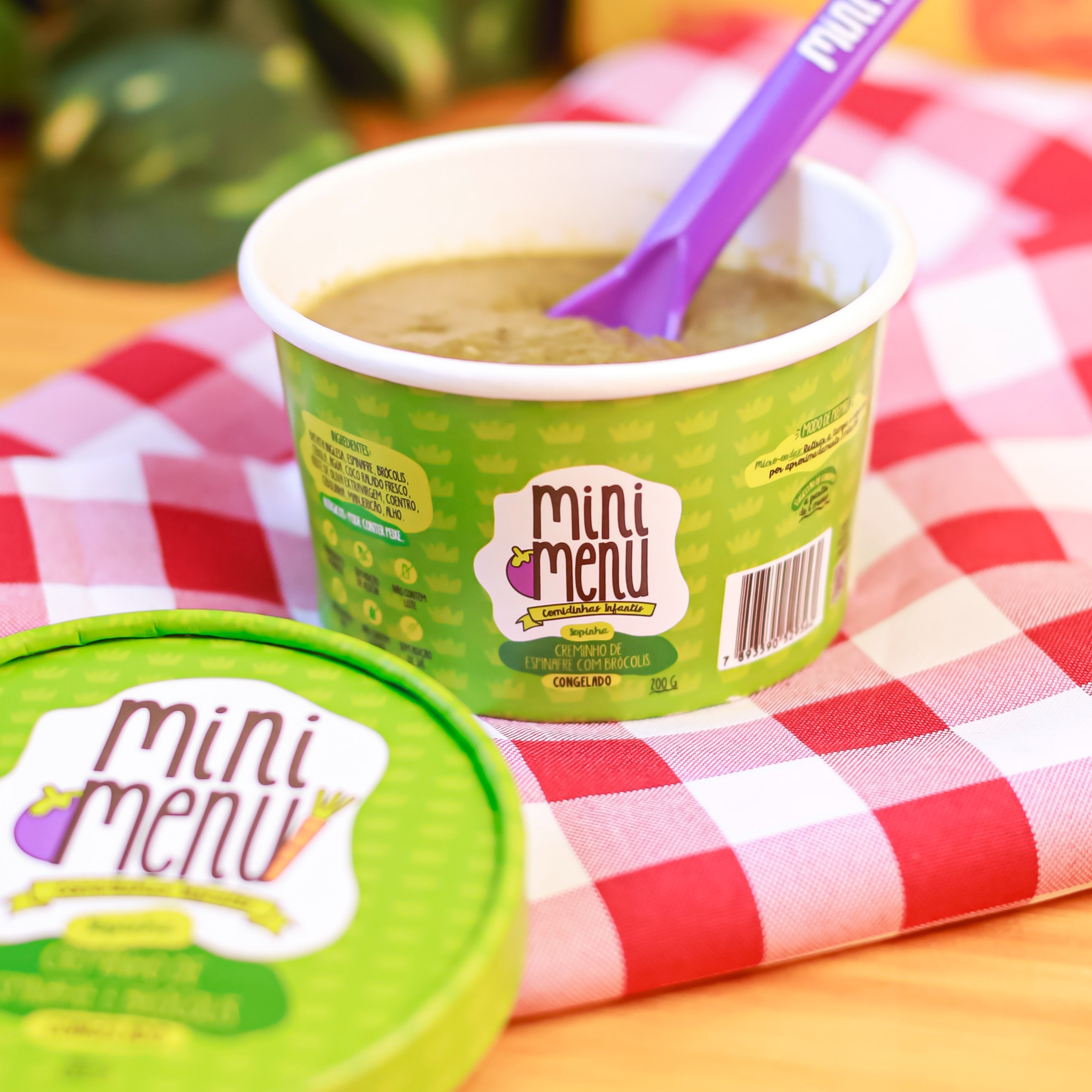 Creminho de espinafre e brócolis