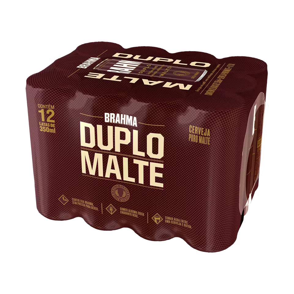 BRAHMA DUPLO MALTE 350ML FARDO C/12 UN.