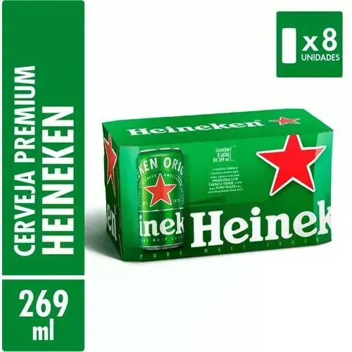 HEINEKEN 269ML CX C/8 UN.