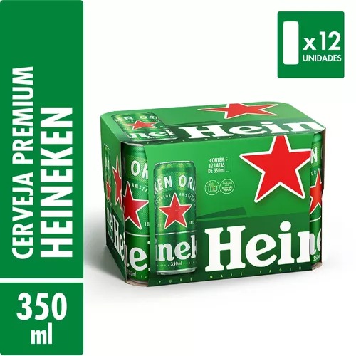 HEINEKEN 350ML CX C/12 UN.