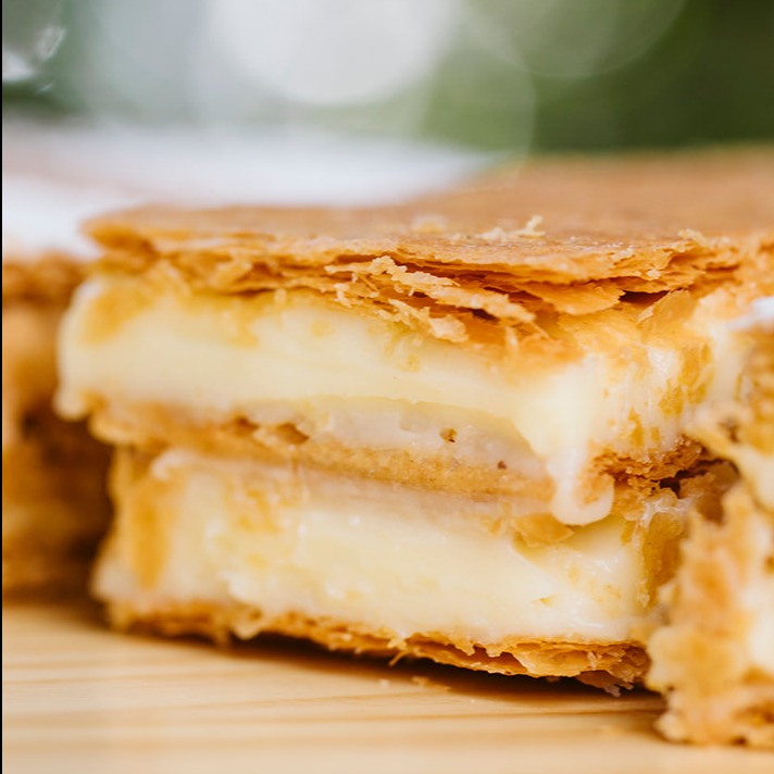 Mil Folhas  sabor baunilha diet (Disponível nos finais de semana)