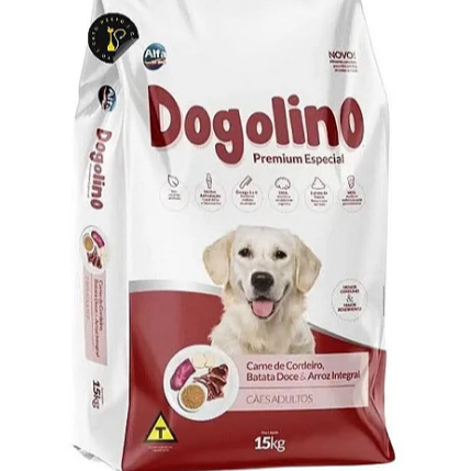 RAÇÃO DOGOLINO PREMIUM ESPECIAL CORDEIRO CÃES ADULTOS - 15KG