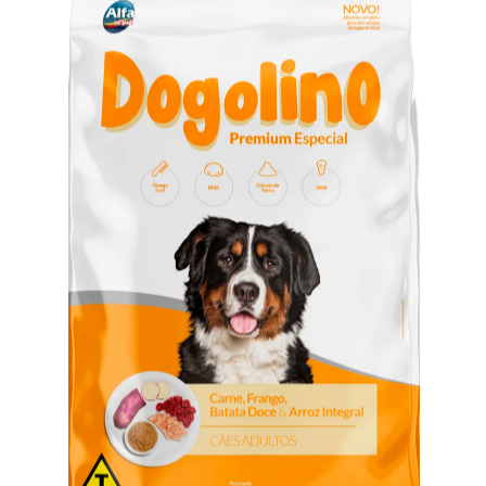 Dogolino Especial Premium Adultos Carne Frango e Arroz 15Kg