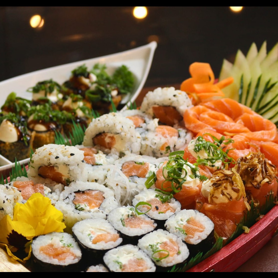 Combo  Yan - 44  peças (todo salmão)