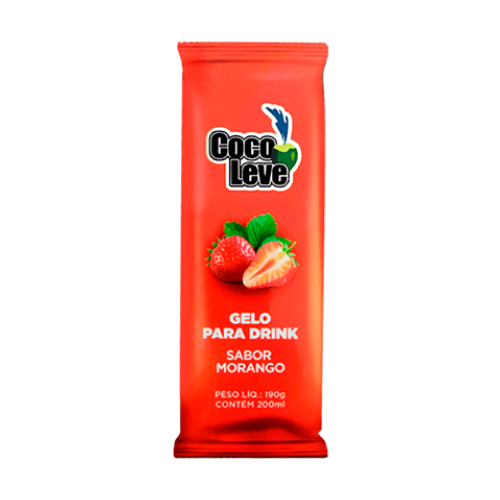 Gelo Coco Leve Morango 190g
