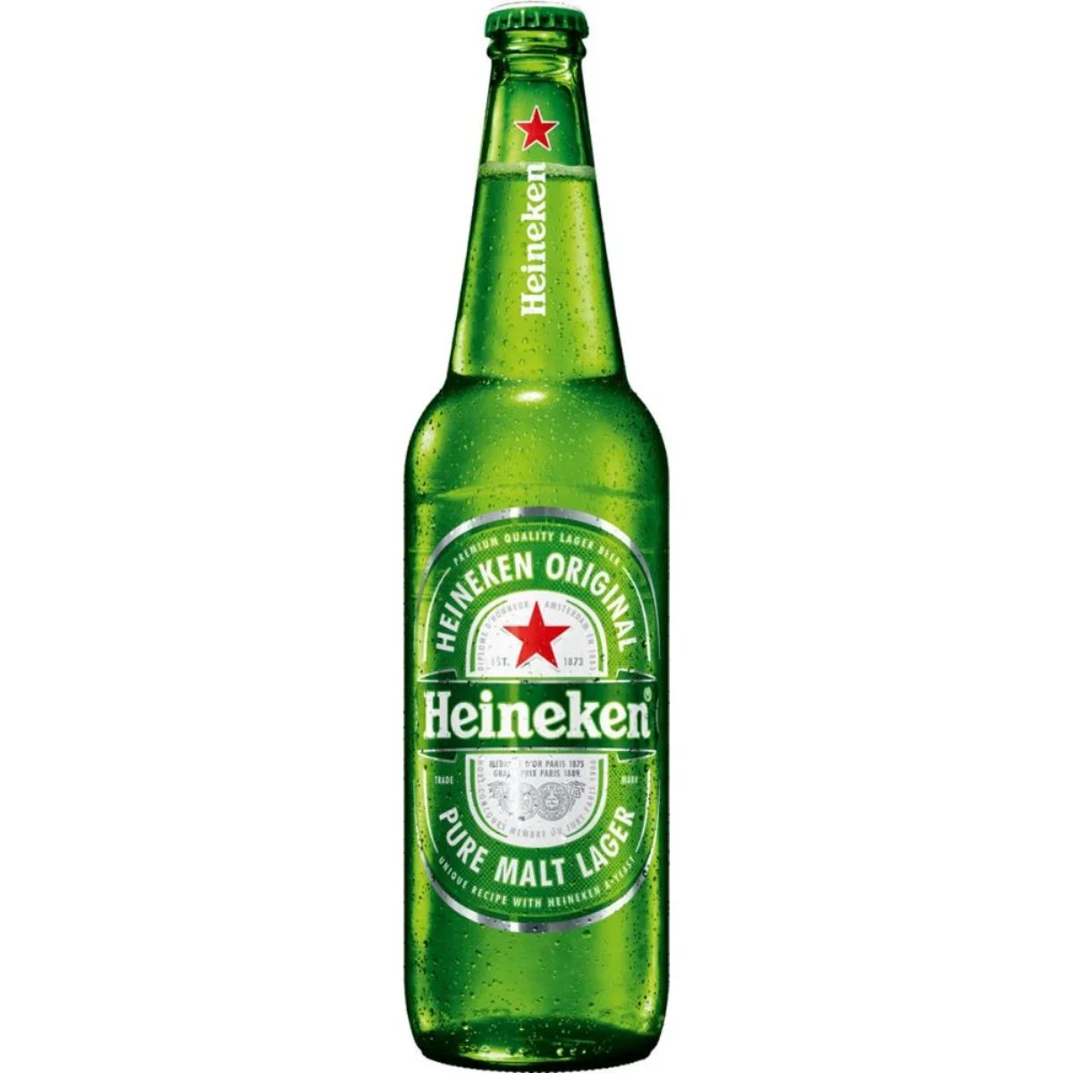 CERVEJA HEINEKEN ORIGINAL PURE MALT LAGER 600ML DESCARTÁVEL 