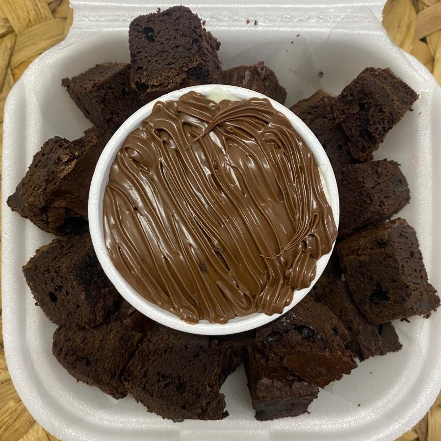 Fondue Brownie Ninho com Nutella