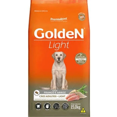 Golden Light Adulto Raças Medias e Grandes 15kg