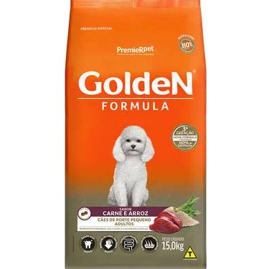 Golden Adulto Raças Pequenas Carne e Arroz