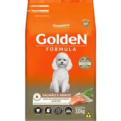 Golden Adulto Raças Pequenas Salmão