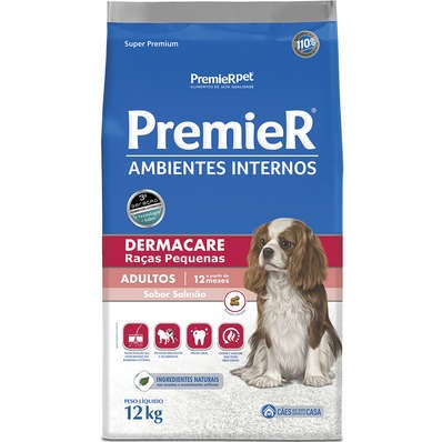 Premier Dermacare Adulto Raças Pequenas Salmão