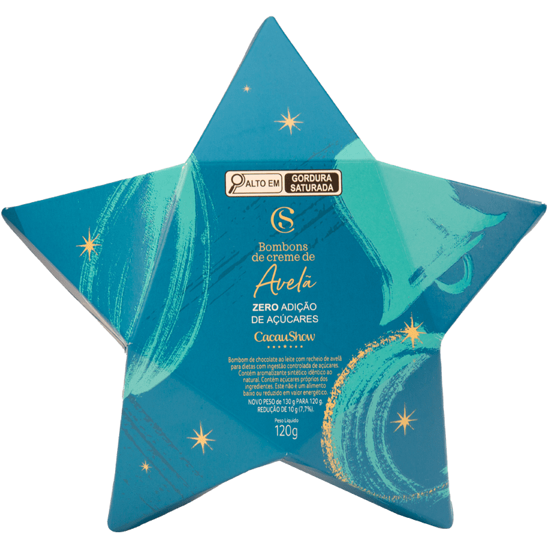 Estrela com Bombons ao Leite Zero Adição de Açúcar 120g