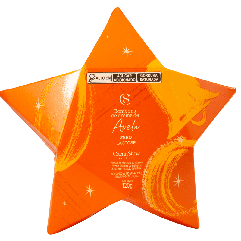 Estrela com Bombons ao Leite Zero Lactose 120g