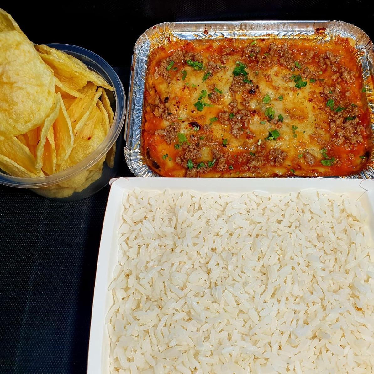 Lasanha de berinjela à bolonhesa 