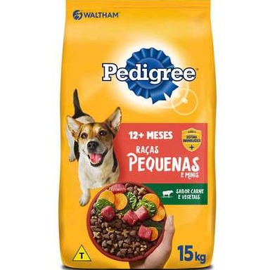 Pedigree Adulto Raças Pequenas Carne e Vegetais