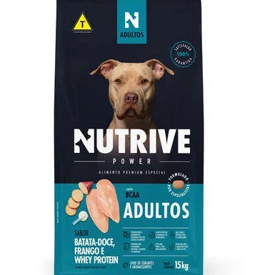 Nutrive Power Adulto Batata-Doce Frango e Whey 15kg