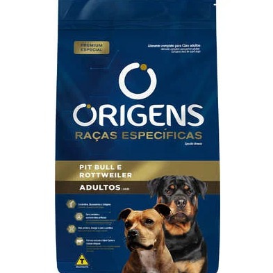 Origens Adulto Pit Bull e Rottweiler 15kg
