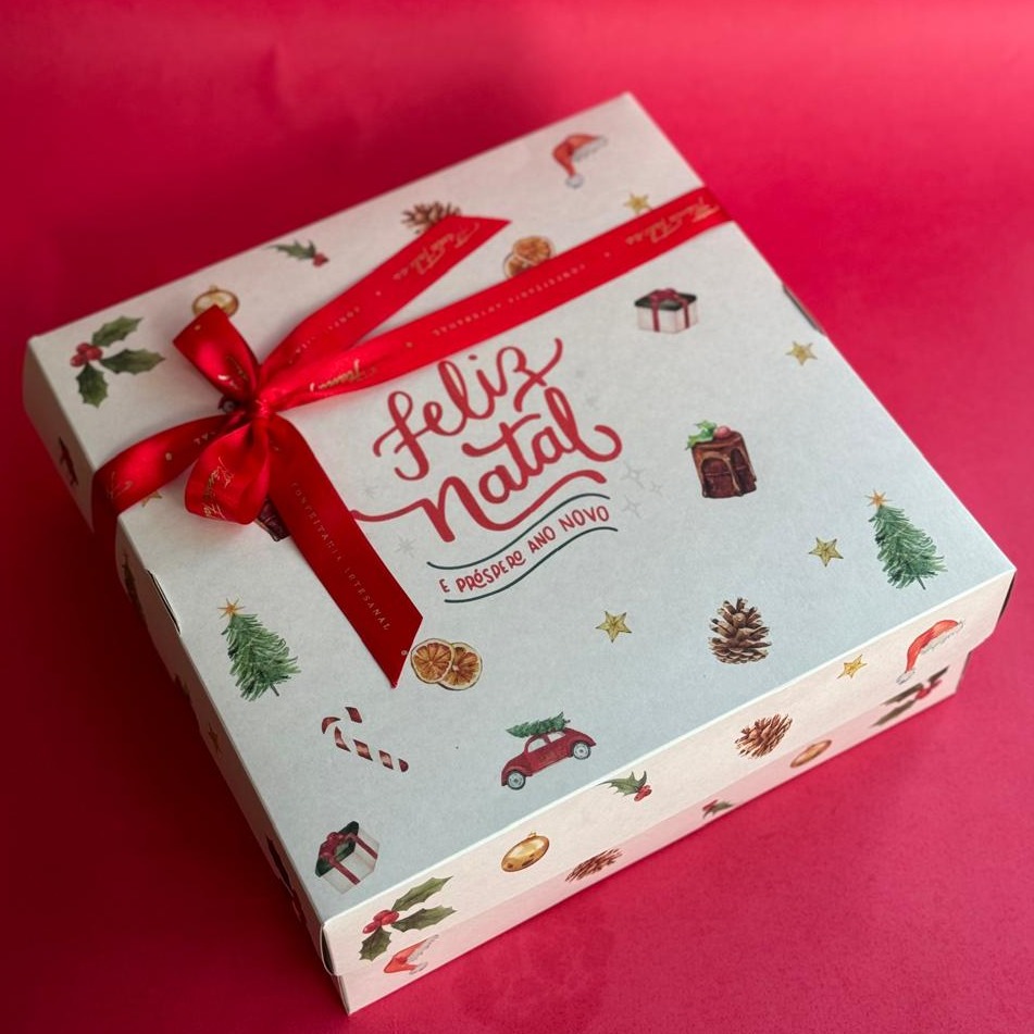 Caixa presente natalina