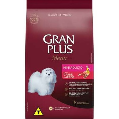 GranPlus Menu Adulto Raças Pequenas Carne e Arroz