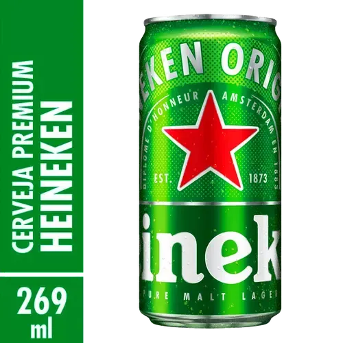 Cerveja Latinha Heineken 269 ml